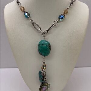 Turquoise and Sterling Women's Necklace